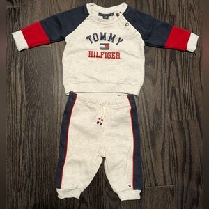 2/$35 Tommy Hilfiger Baby 2-Piece Sweatshirt & Sweatpants Set • 3–6M